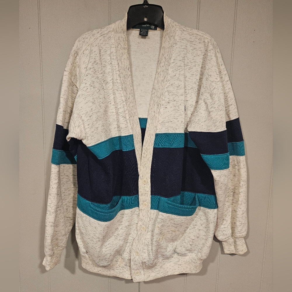 Vintage Knights of the Round Table Mens Heavyweight Sweatshirt Cardigan Medium
